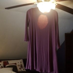 Dusty rose knit dress